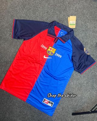 FC Barcelona 1998-99 centenary home retro football jersey_img_0