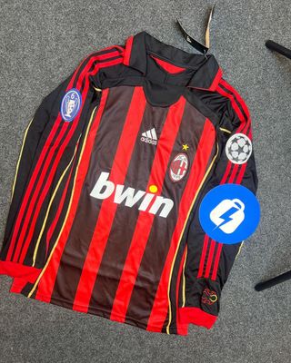AC Milan 2006/07 home long sleeve football jersey_img_0