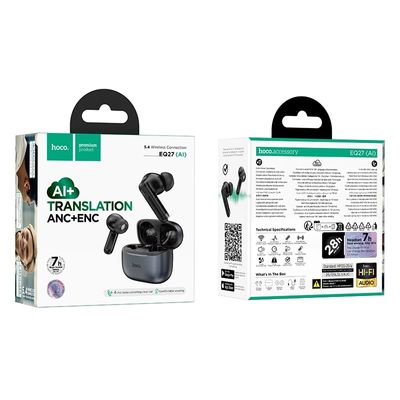 EQ27 Fun AI Translation Earbuds – Smart ANC Noise-Cancelling TWS with 134-Language Translation_img_6