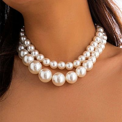 So so Beautiful Double Layer Big Pearl Pendent এটা আপনারা চাইলে আলাদা আলাদা করতে পারেন Free size_img_0