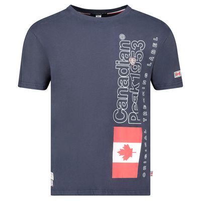 T-Shirt Col Rond avec Impressions et Drapeau Marin_img_0