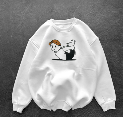 Sweatshirt White Exercise_img_0