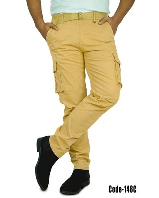 Semi-Stretchable Cargo - Cream_img_1