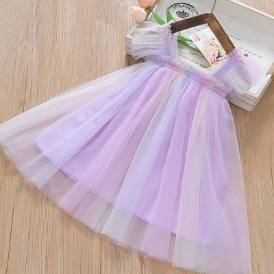 Imported 🧚‍♀️ Rainbow Fairy Princess Dress – Sling Style with Wings_img_1