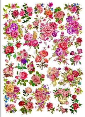 Water Transfer Paper Rosy Garden._img_0