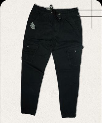 Non-Stretchable Joggers - Black_img_1
