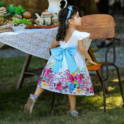 Imported🌹 Red Floral Princess Dress – Sleeveless EU/US Style for Girls_img_4