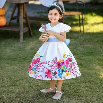 Imported🌹 Red Floral Princess Dress – Sleeveless EU/US Style for Girls_img_5