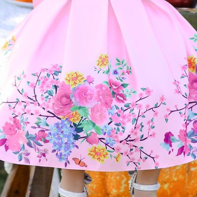 Imported🌹 Red Floral Princess Dress – Sleeveless EU/US Style for Girls_img_5