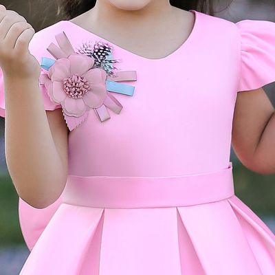 Imported🌹 Red Floral Princess Dress – Sleeveless EU/US Style for Girls_img_7