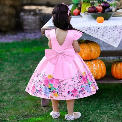 Imported🌹 Red Floral Princess Dress – Sleeveless EU/US Style for Girls_img_9