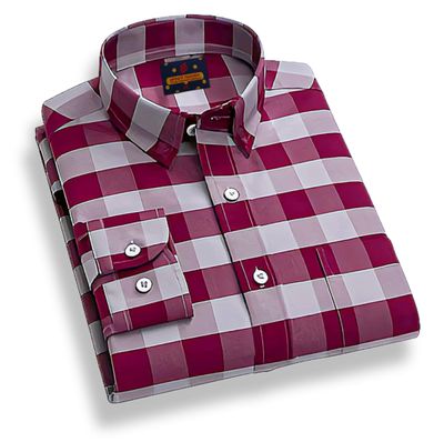 Men's Long Sleeve Check Shirt👔"_img_0