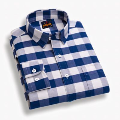 Men's Long Sleeve Check Shirt👔"_img_3