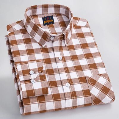 Men's Long Sleeve Check Shirt👔"_img_2