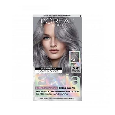L'Oreal Paris Féria Multi - Faceted Shimmering Permanent Hair Color - Smokey Sil_img_0
