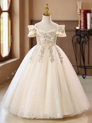 Imported🎀 Super Fairy Princess Dress – Poncho Style Birthday Dress for Girls_img_0
