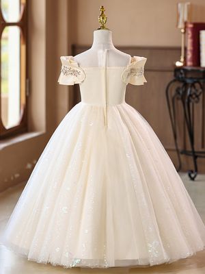 Imported🎀 Super Fairy Princess Dress – Poncho Style Birthday Dress for Girls_img_1