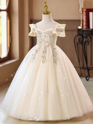 Imported🎀 Super Fairy Princess Dress – Poncho Style Birthday Dress for Girls_img_3
