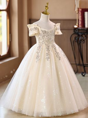 Imported🎀 Super Fairy Princess Dress – Poncho Style Birthday Dress for Girls_img_4