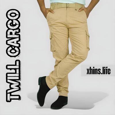 Semi-Stretchable Cargo - Cream_img_0