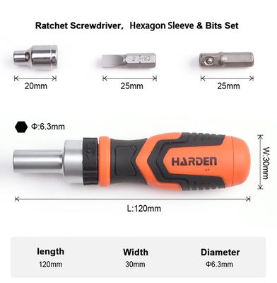HARDEN 39 Pcs Ratchet Screwdriver Bits & Socket Set; Model: 550939_img_2