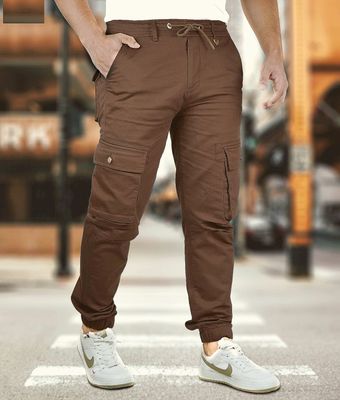 Premium Stretchable Joggers - Coffee_img_1