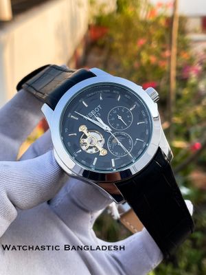TISSORT AUTOMATIC+CHRONO SILVER CASE BLACK DIAL_img_0