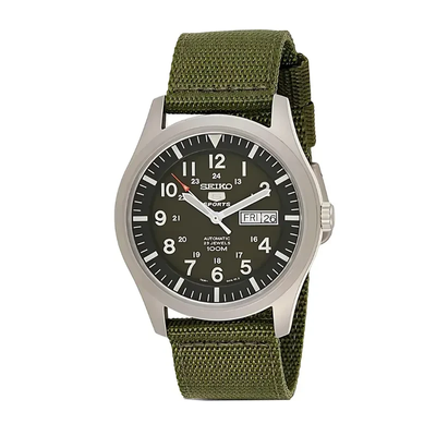 Seiko 5 Sports Automatic Green Dial Nylon Men's Watch- SNZG09J1_img_0