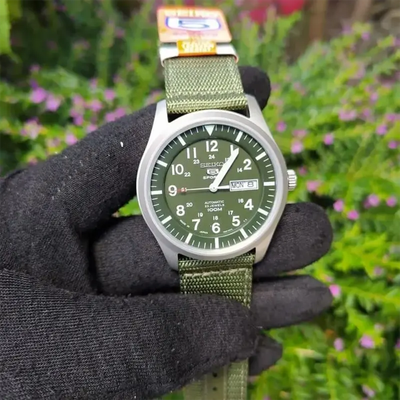 Seiko 5 Sports Automatic Green Dial Nylon Men's Watch- SNZG09J1_img_4