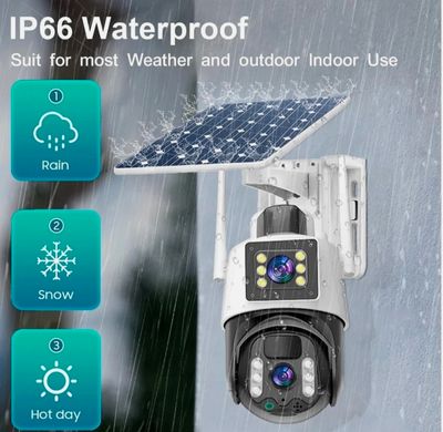 V380 PRO 4K 8MP Wireless CCTV Camera WiFi Solar CCTV Camera Outdoor IP Securi_img_1