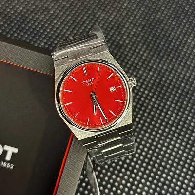 Tissot PRX Swiss Quartz Red Dial Men's Watch- T137.410.11.421.00_img_1