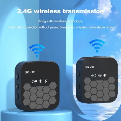 J32 Pro Professional Charging Case Wireless Lavalier Microphone Black ABS Wireless Microphone for Mobile Phone_img_1