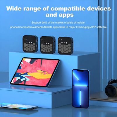 J32 Pro Professional Charging Case Wireless Lavalier Microphone Black ABS Wireless Microphone for Mobile Phone_img_3