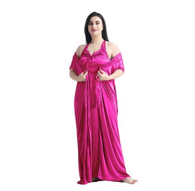 4 Part Premium Nightwear Combo ( Dark Pink)_img_2