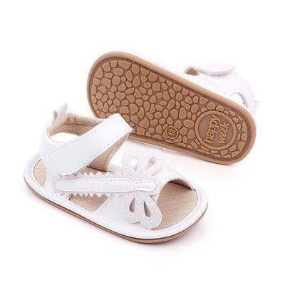 Baby Girls PU Leather Anti-Slip Grasshopper Comfortable Sandals (0-18 Months)_img_3