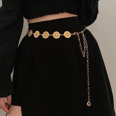 Vintage round waist chain (gold)_img_0