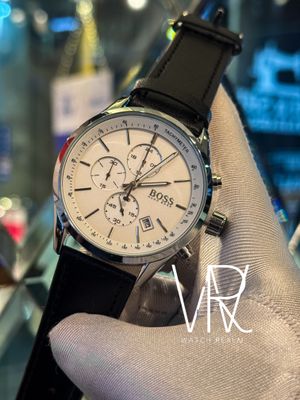BOSS BELT 3 CHRONO WHITE DIAL_img_0