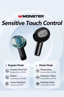 MONSTER XKT12 Gaming Earbuds_img_5