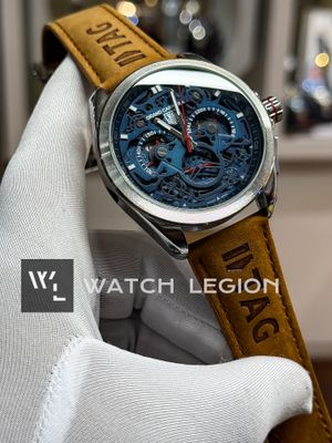 TAG CARRERA CHRONOGRAPH MUSTARD BELT BLUE DIAL_img_0