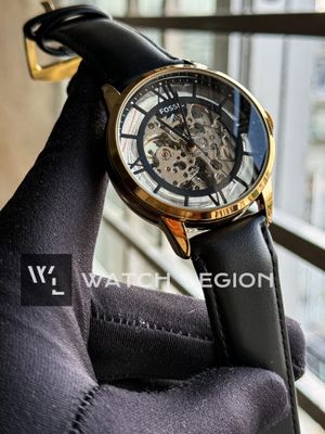 FOSSIL AUTO SKELETON BLACK BELT GOLD CASE_img_0