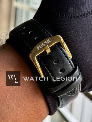 FOSSIL AUTO SKELETON BLACK BELT GOLD CASE_img_4