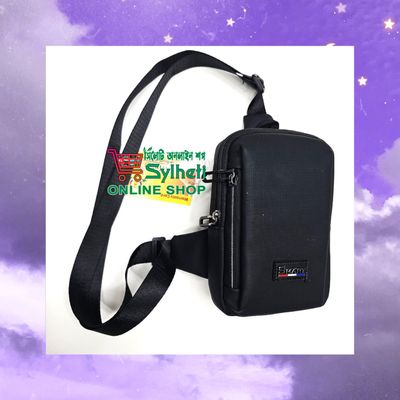 Square Men Bags Fashion Solid Color Zipper Canvas Crossbody Bag All-match Simple Phone Bag Lady_img_0