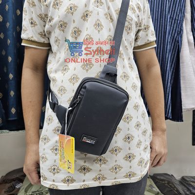 Square Men Bags Fashion Solid Color Zipper Canvas Crossbody Bag All-match Simple Phone Bag Lady_img_3