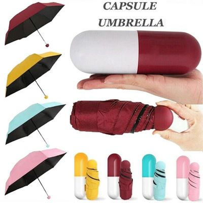 Folding Umbrella with Cute Capsule Case_img_0