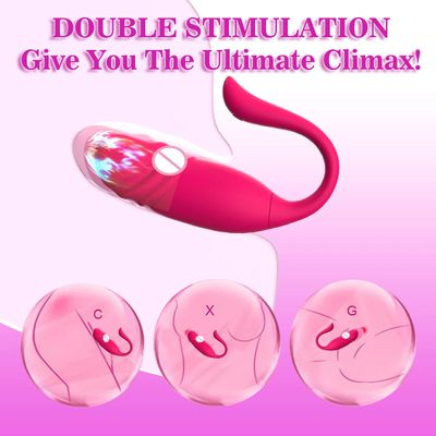 G Spot Egg Vibrators Long Distance App Controlled Thrusting Dildo Vibrator Women Masturbator Sex Toy Massager for Female Couples_img_4