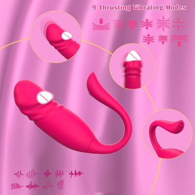 G Spot Egg Vibrators Long Distance App Controlled Thrusting Dildo Vibrator Women Masturbator Sex Toy Massager for Female Couples_img_5