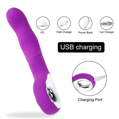 USB Rechargealbe Magic Wand Massager Dildo Vibrators Dual Clitoris Stimulator G Spot Vibrator Adults Sex Toys for Woman_img_3