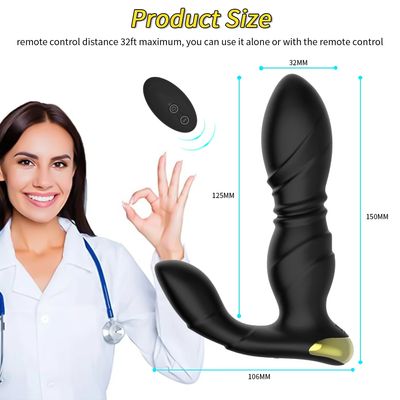 Retractable Anal Plug Vibrator Wireless Control Butt Prostate Massager G Spot Dildo Erotic Stimulator Adult Sex Toys for Couples_img_1