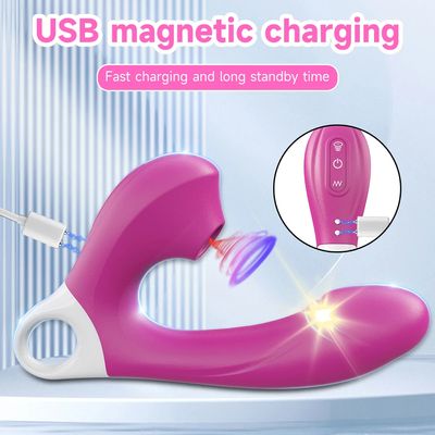 Adult Toys Forplay Games 2 IN 1 Sucking Dildo Vibrator Rose Clit Sucker Vagina G Spot Massager Female Masturbator Sex Machine_img_3