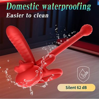 App Vibrating Penis Ring Vibrator with Sexy Licking Mouth G Spot Clitoral Stimulator Cock Rings Couples Adult Sex Toys for Men_img_1